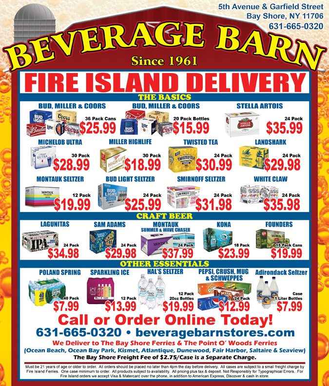 Fire Island Delivery Beer Stores Long Island, NY Beverage Barn